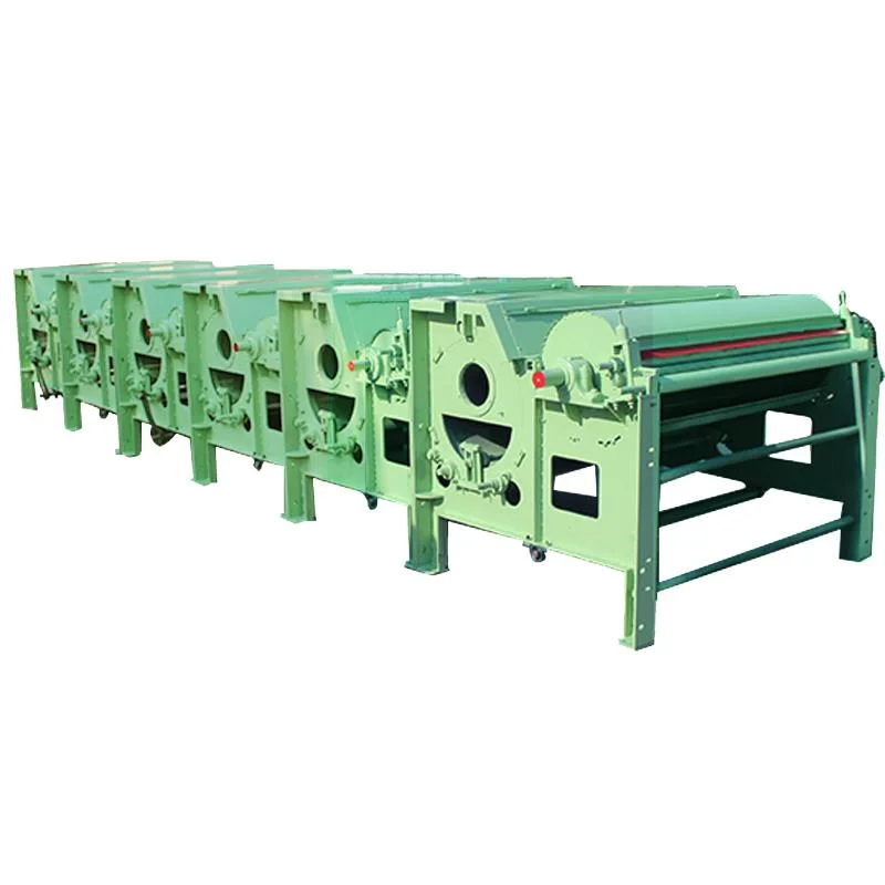 Fabric Yarn Tearing Machine Automatic Old Cloth Rag Strip Cutter/Waste Textiles Shredder Machine Fabric Waste Recycling Machine