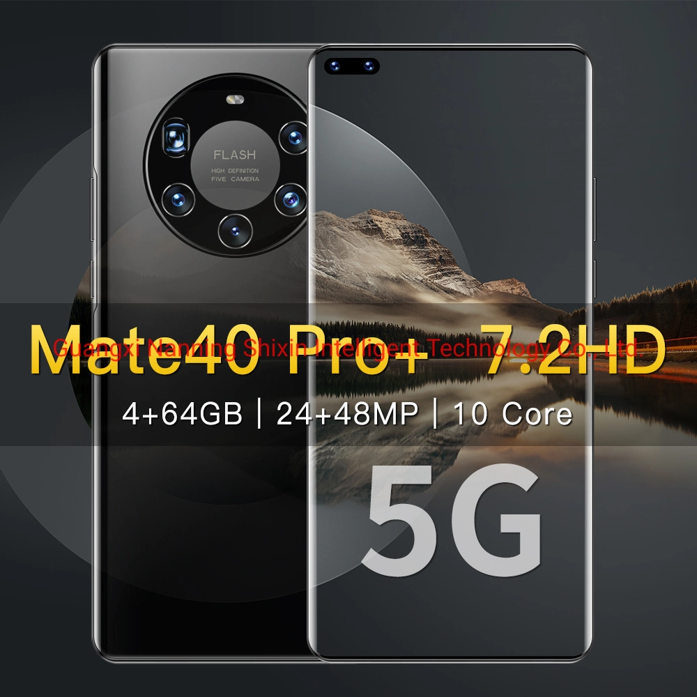 Original de Venta caliente para Mate 40Pro+ de doble cámara HD 7.2 Smart Phone de 4GB64GB llena la pantalla OLED Teléfono Móvil Mate 40Pro+