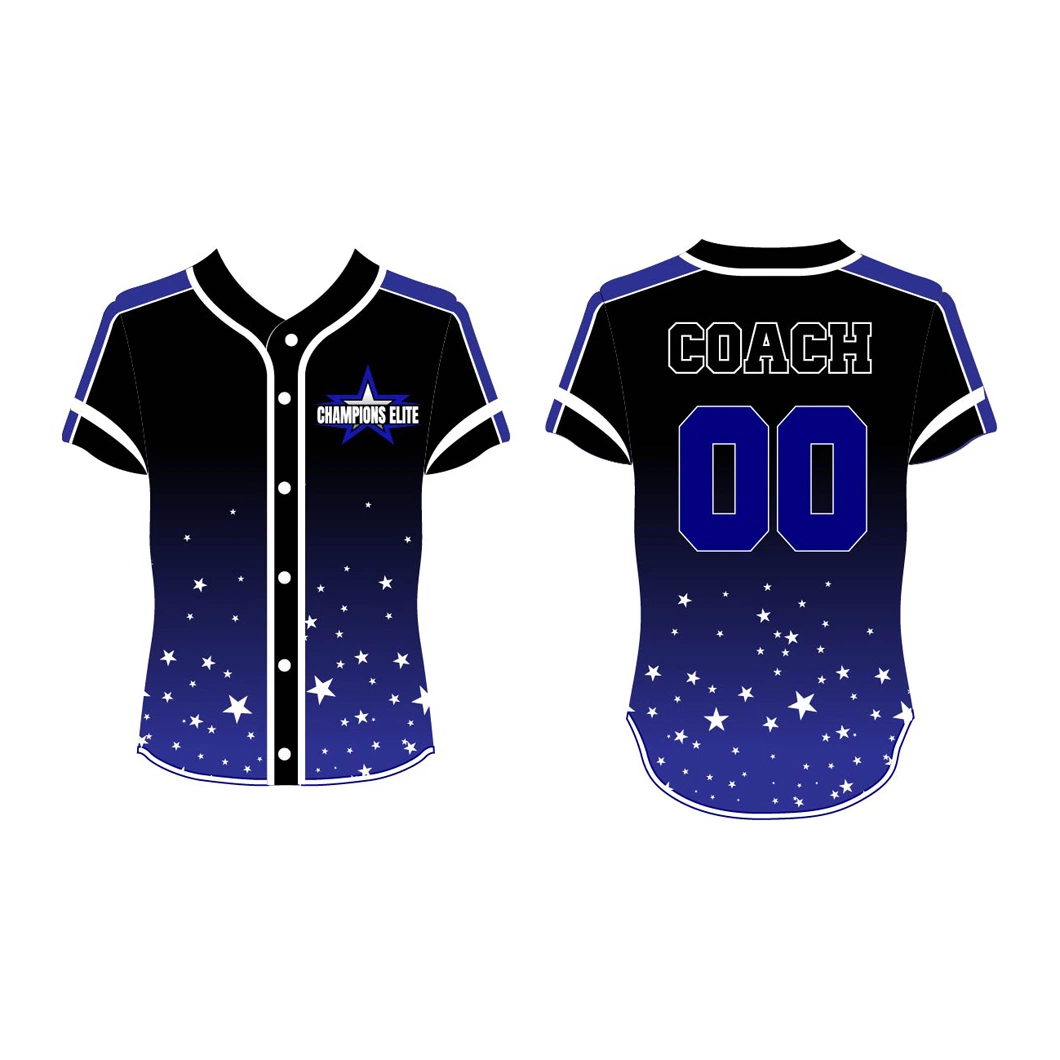 Wholesale/Supplier Custom Striped Baseball Jersey Sublimation Print OEM Design Your Own Softball Jersey