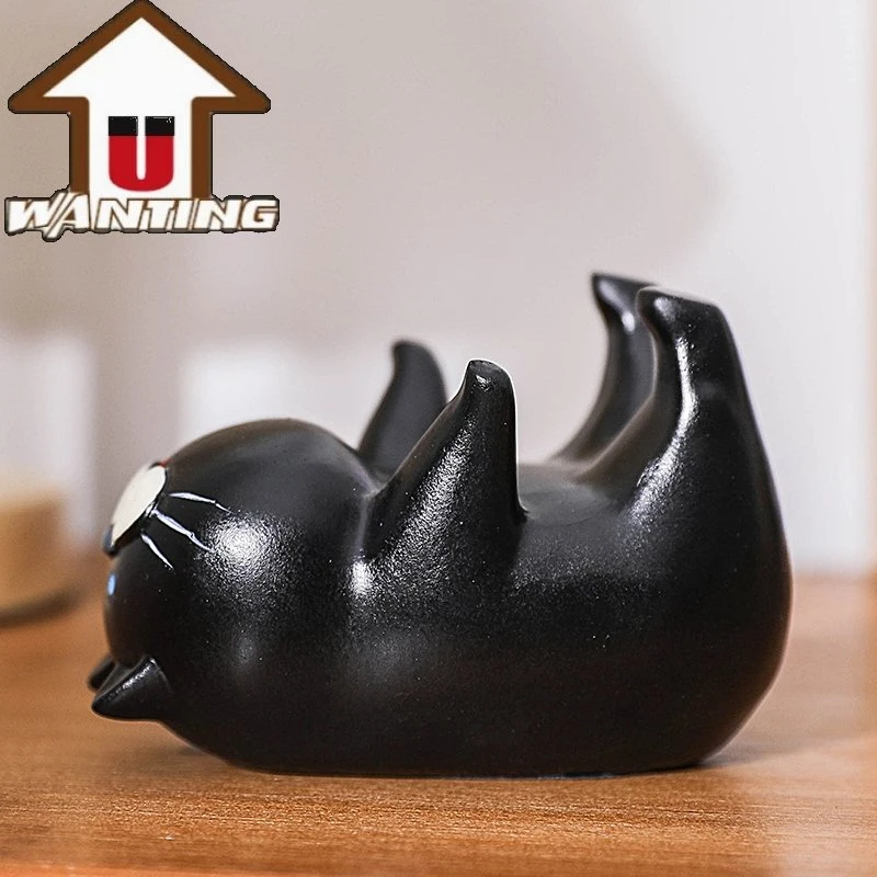 Promotional Gift Lovely Cat Handmade Resin Craft Room Desktop Ornament Wholesale/Supplier Price