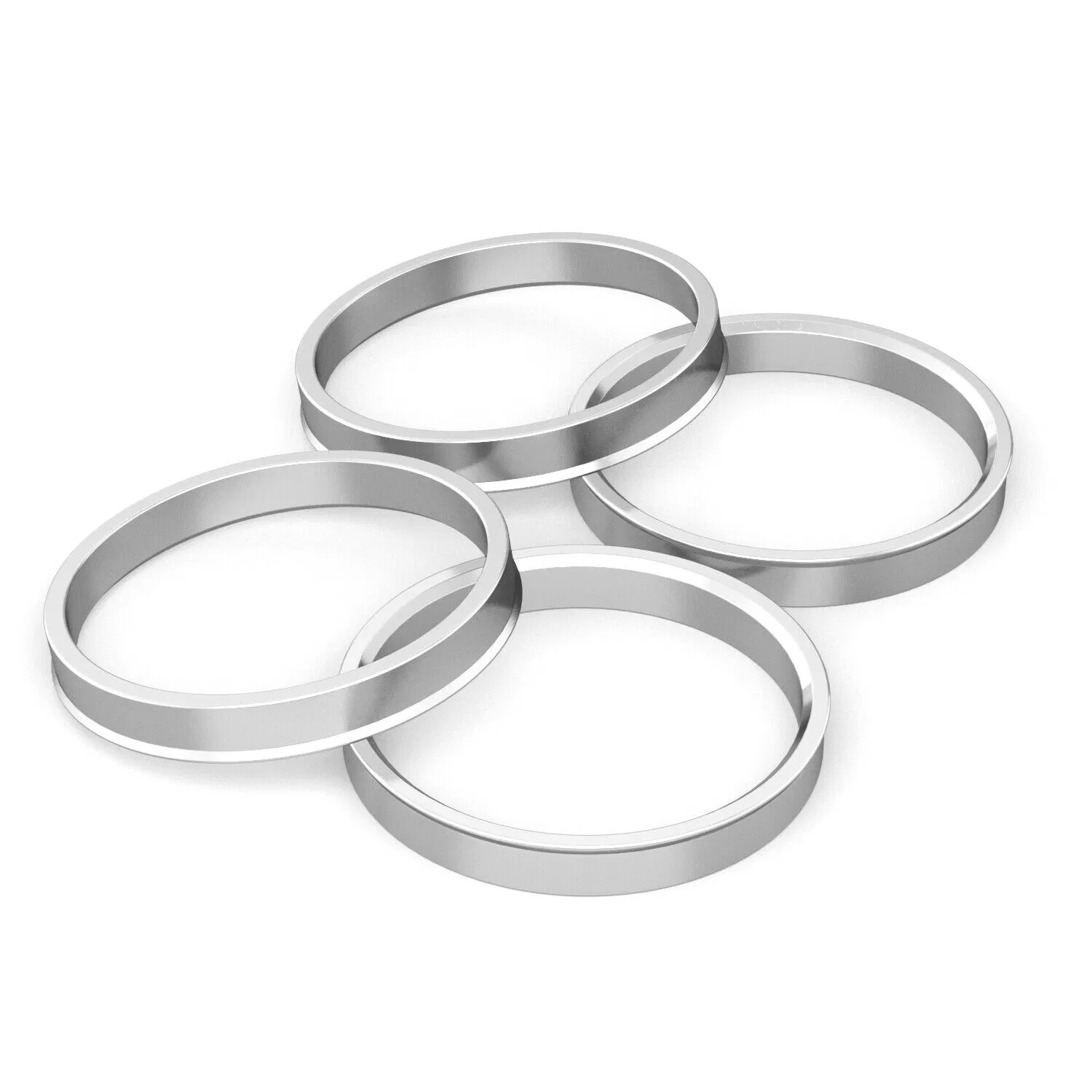 Anillos de aluminio Hubcentric 54,1mm cubo a 67,1mm de rueda