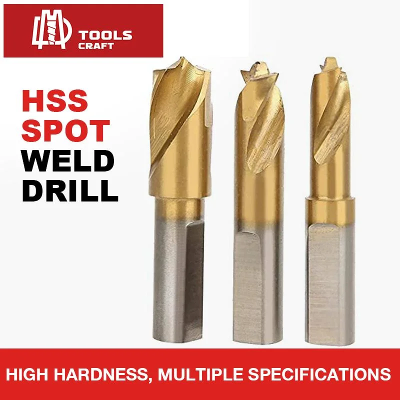 One-Flat Shank HSS Spotle Spot Weld Drill Bits for Vario Drills