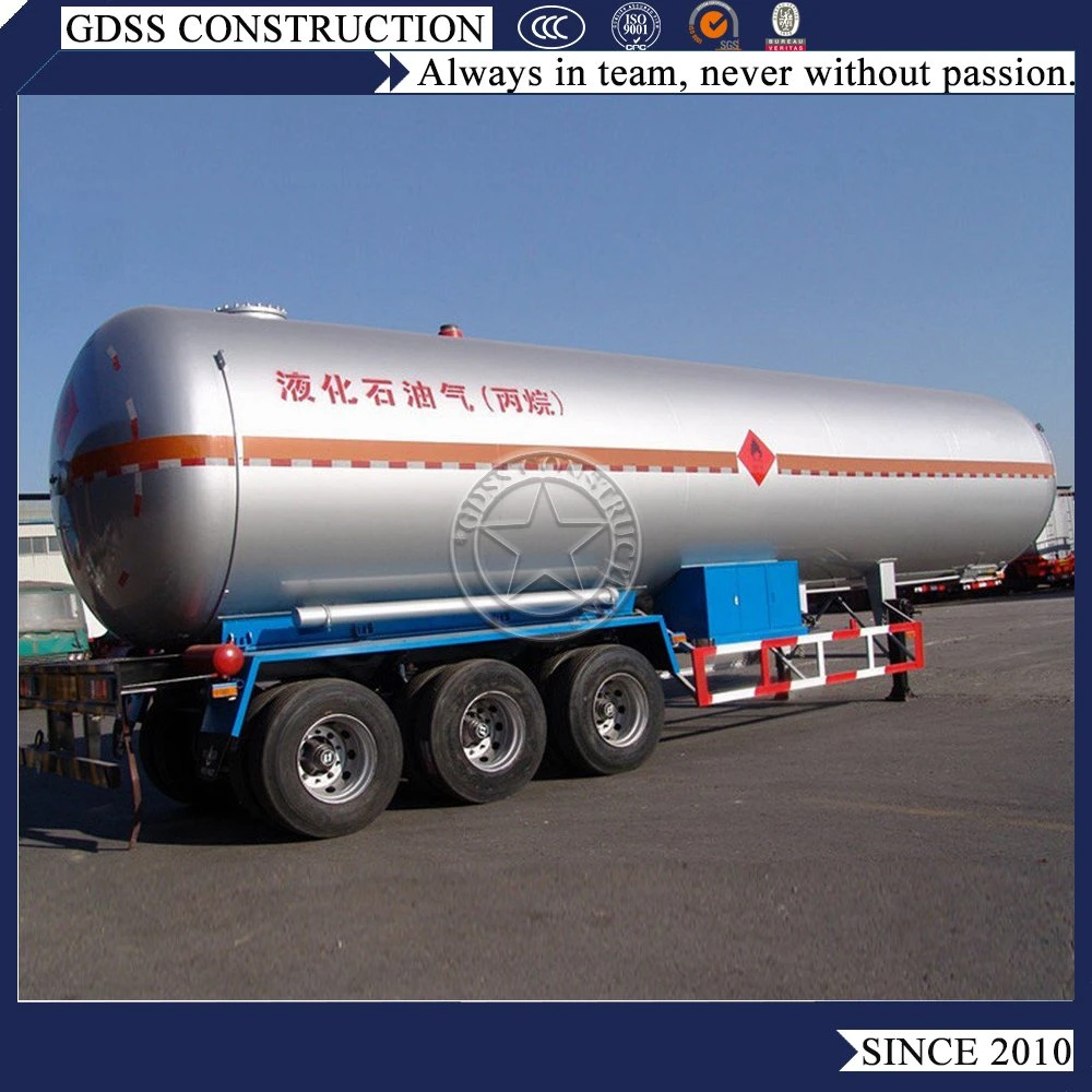 50000L 25 Tons 25t LPG Gas Storage Tanker ASME Propane Gas Tanker Semi Trailer 50000 Liters Pressure Vessel 50m3 LPG Storage Tank