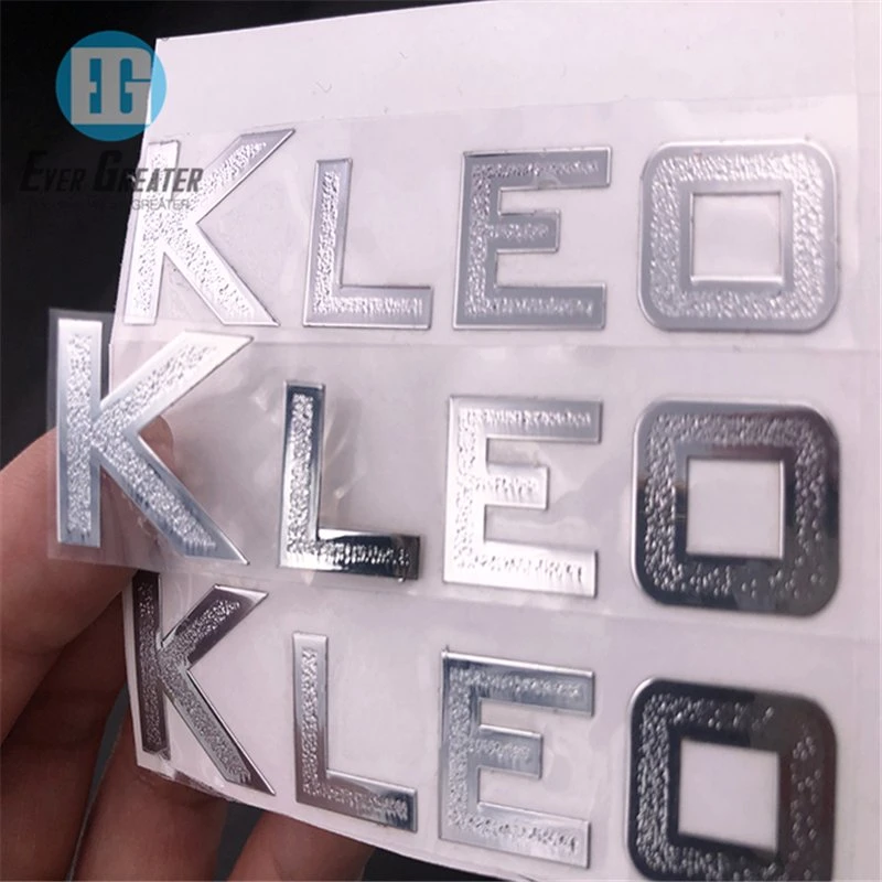 Custom Silver Metal Nickel Sticker Label Logo Electroforming Gold Metal Brand Nickel Logo Plate