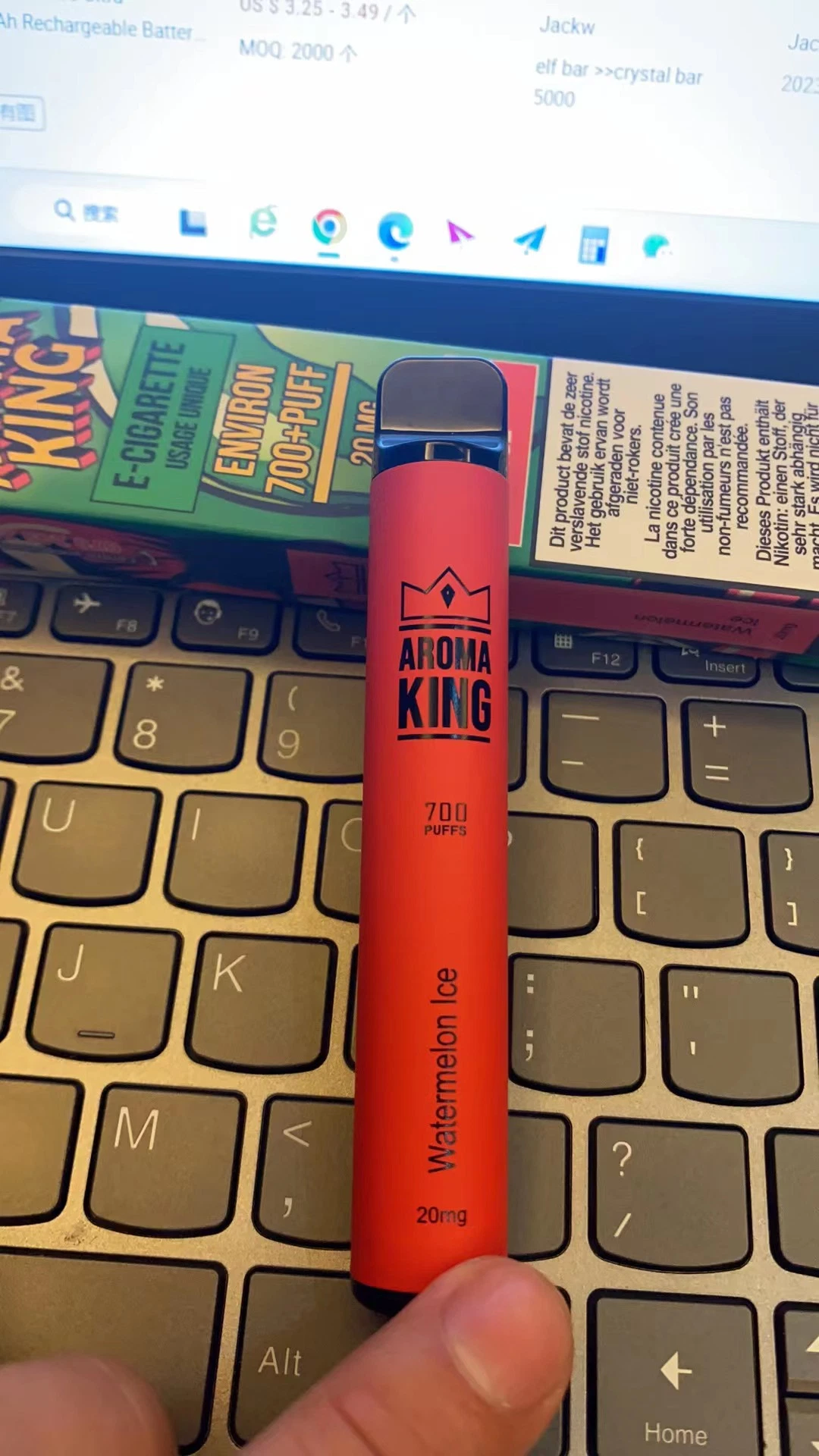 Aroma King Disposable Pod System 20mg 7000 Puffs Randm Tornado 7000 نفخة [مش] [كل] كبيرة أطواق