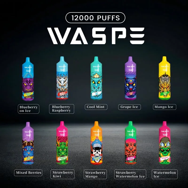 Waspe 12000 Putifs stylo à bille jetable, stylo à bille, 12K, commerce de gros rechargeable E cigarette Vape