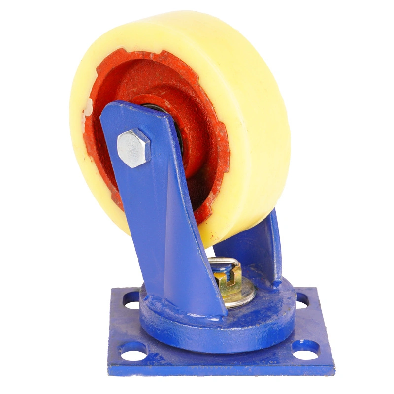 High Load Heavy Duty 1000kg to 1.2 Ton Red Iron Core Nylon Caster Wheel