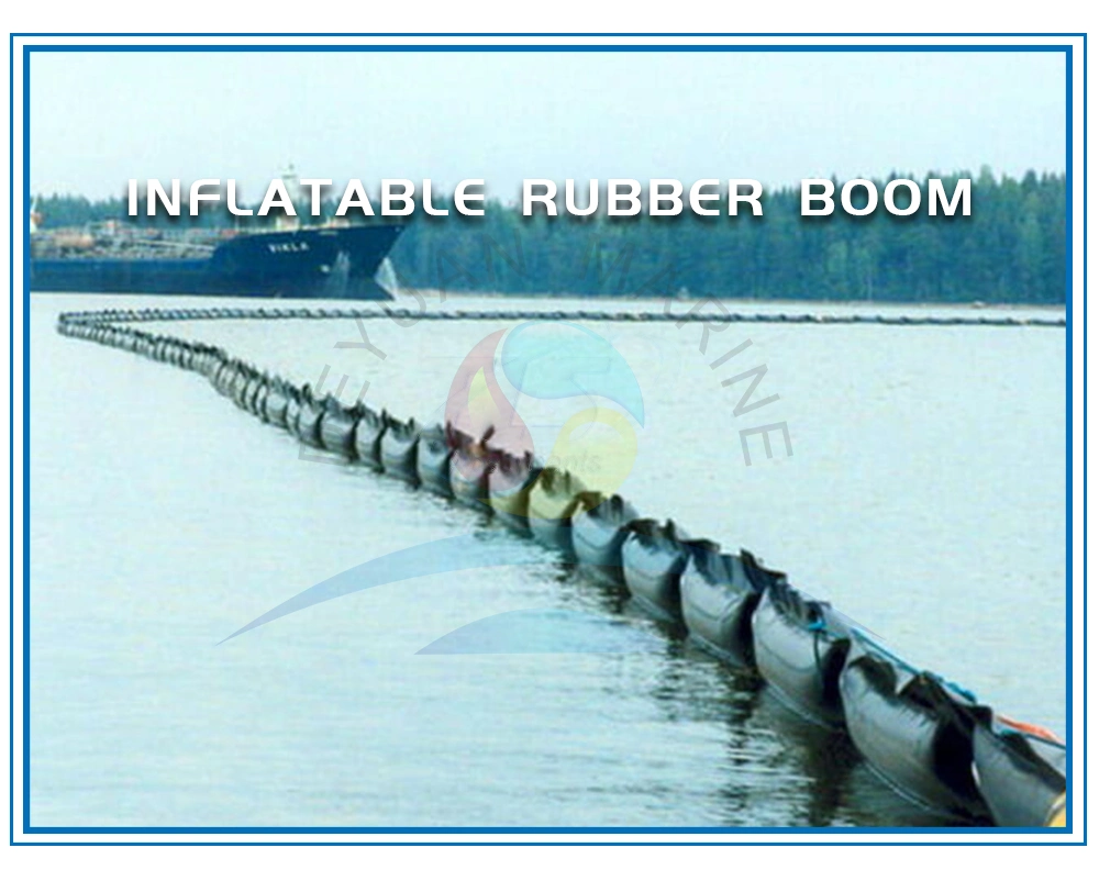 Eco Friendly Rubber Inflatable Oil Spill Containment Boom