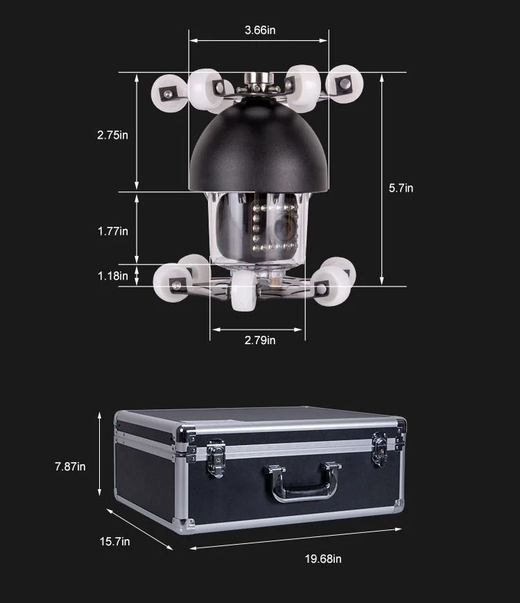 Hot Sell Drain Pipe Inspection Camera with 6 High Bright LED Lights