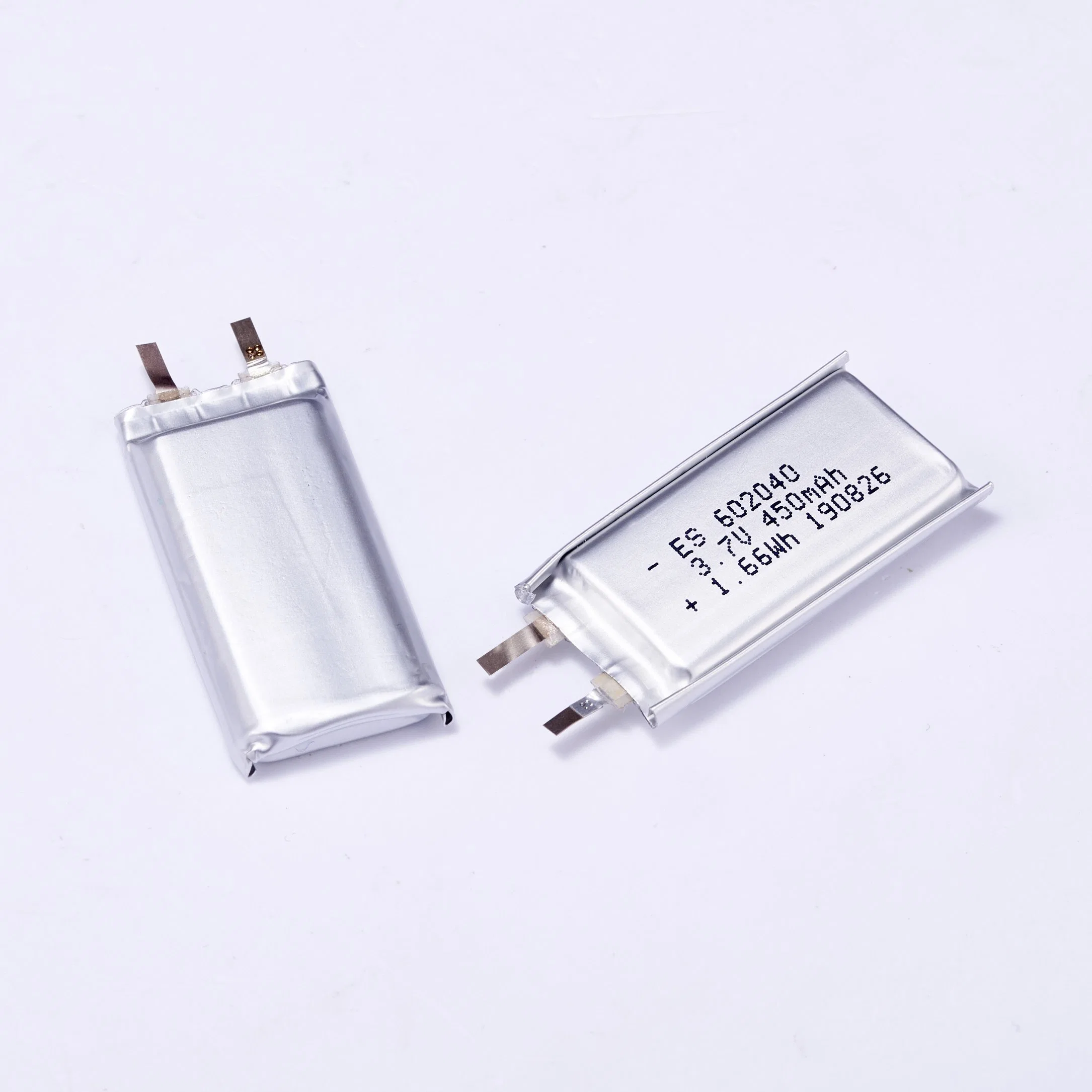 IEC Un38.3 602040 Lithium Batteries 3.7V 450mAh Li-Polymer Rechargeable Battery for Bluetooth Earphone