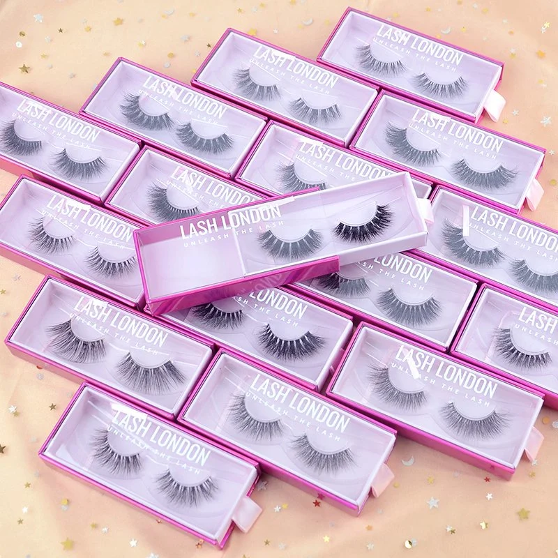 OEM Natural Style Soft Band Faux Mink Wispie False Eyelashes Synthetic Invisible Wispy Short Faux Cil Naturel Mink Eyelashes