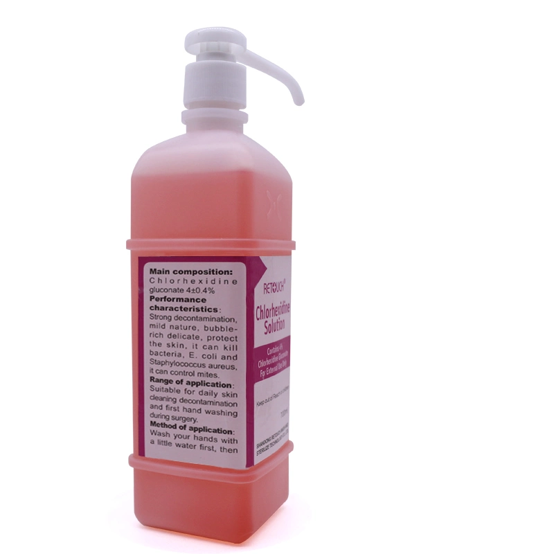 4% Chlorhexidine Surgical Hand Disinfectant Hand Soap Liquid for Hospital