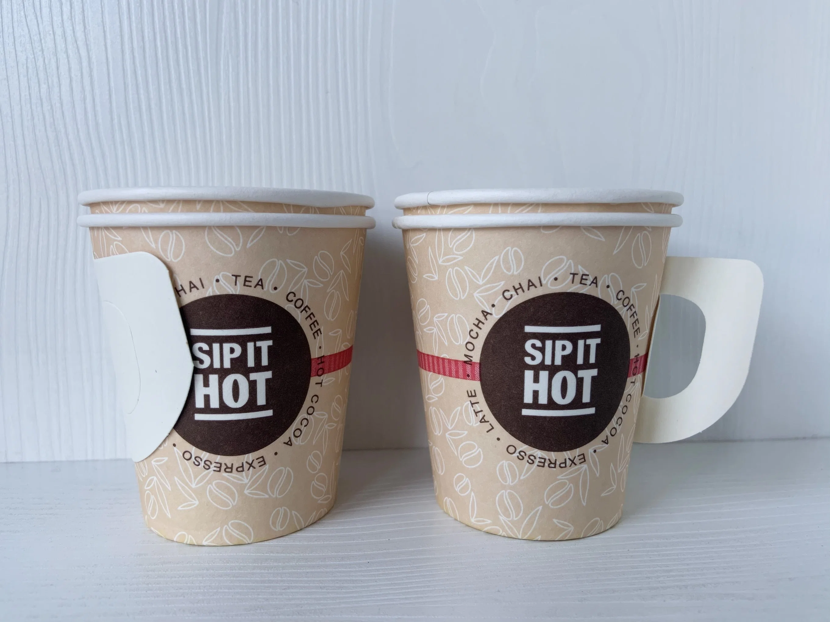 Titulaire de la cuvette de papier personnalisé de café chaud logo OEM mur élément Style PC alimentaire double fonction d'impression de conception