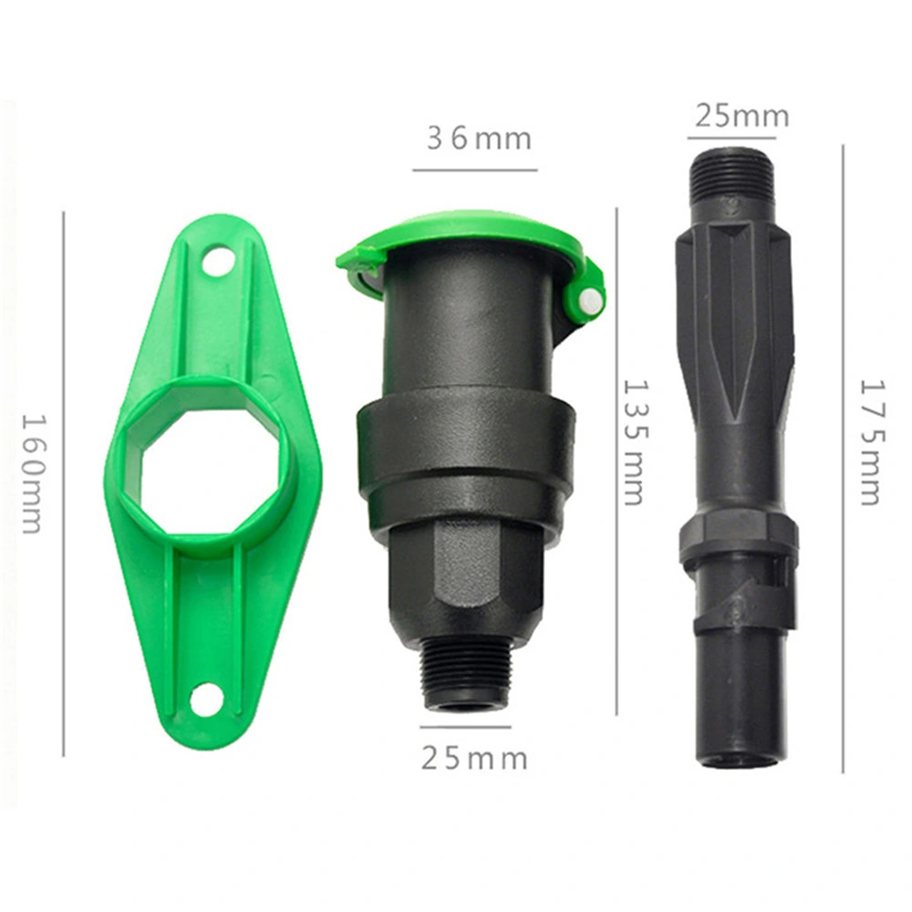 3/4 1 Inch Male Thread Plastic Garden Lawn Irrigation Quick Coupling Water Intake Valve