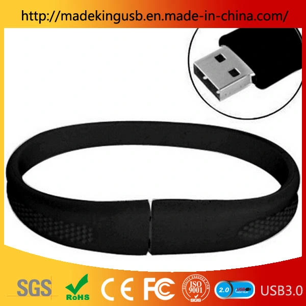 Factory Direct Custom Bracelet USB Flash Drive/ Men and Women Fashion Wristband USB Stick