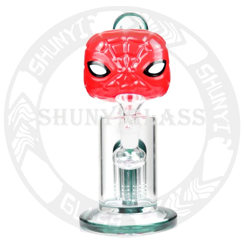 3D Handdruck Spiderman Glas Wasserpfeife Hersteller Großhandel