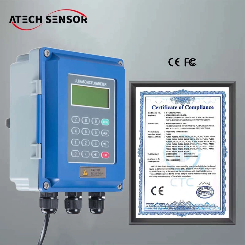 Hbyb Open Channel Sewage Embedded Ultrasonic Water Flow Meter Remote Monitoring Water Level Sensor Flowmeter Indicator Transmit