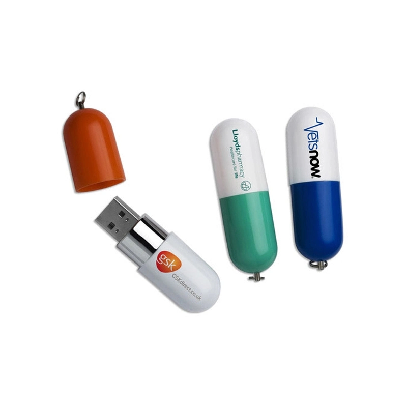 Pill Shaped Colorful USB Flash Drive Capsule USB