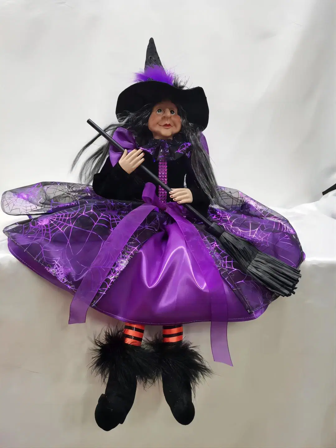 OEM Factory Customized Halloween Witch Doll Halloween Ideas Halloween Festival Decoration Table Top Figure Halloween Craft Manufacturer in China