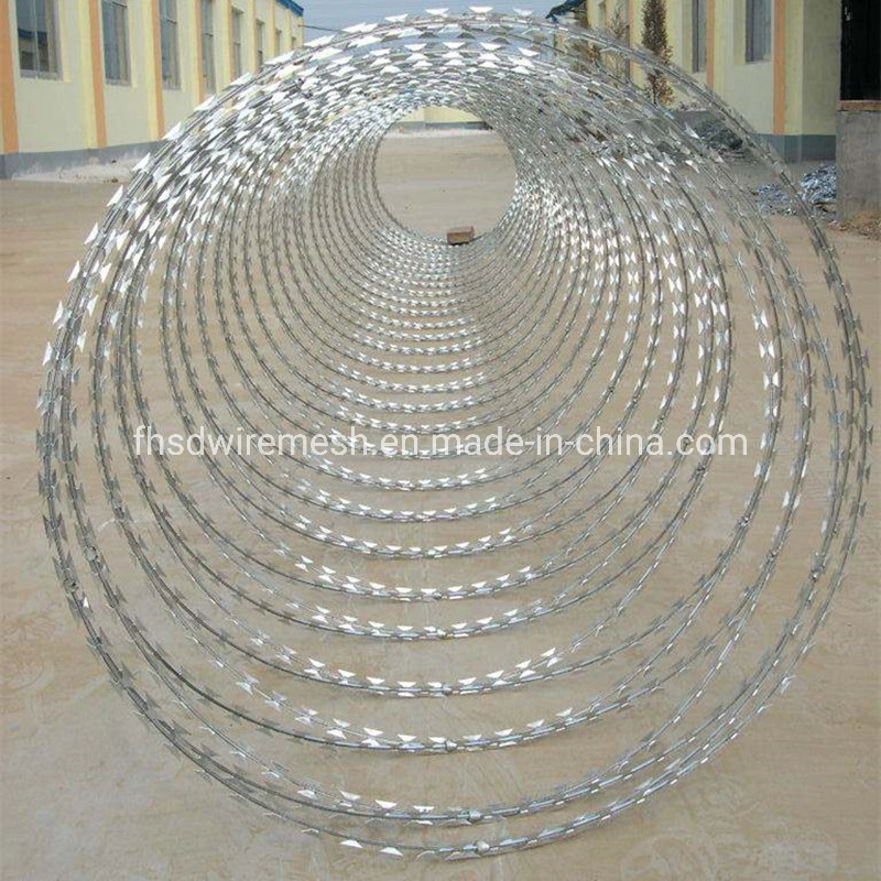 ISO9001 Garden PVC Coated Razor Barbed Wire