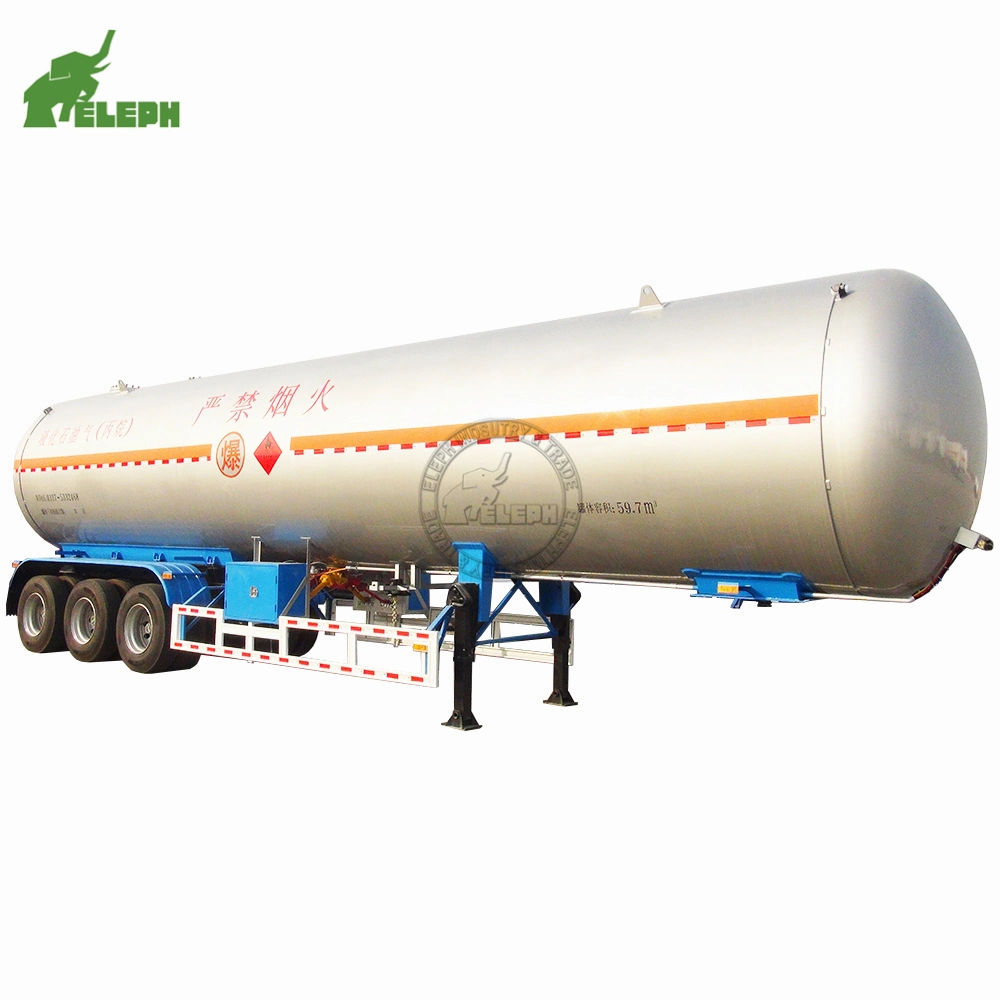 25ton 40cbm 50cbm Pressure Tanker Carrier LPG Tank Semi Trailer