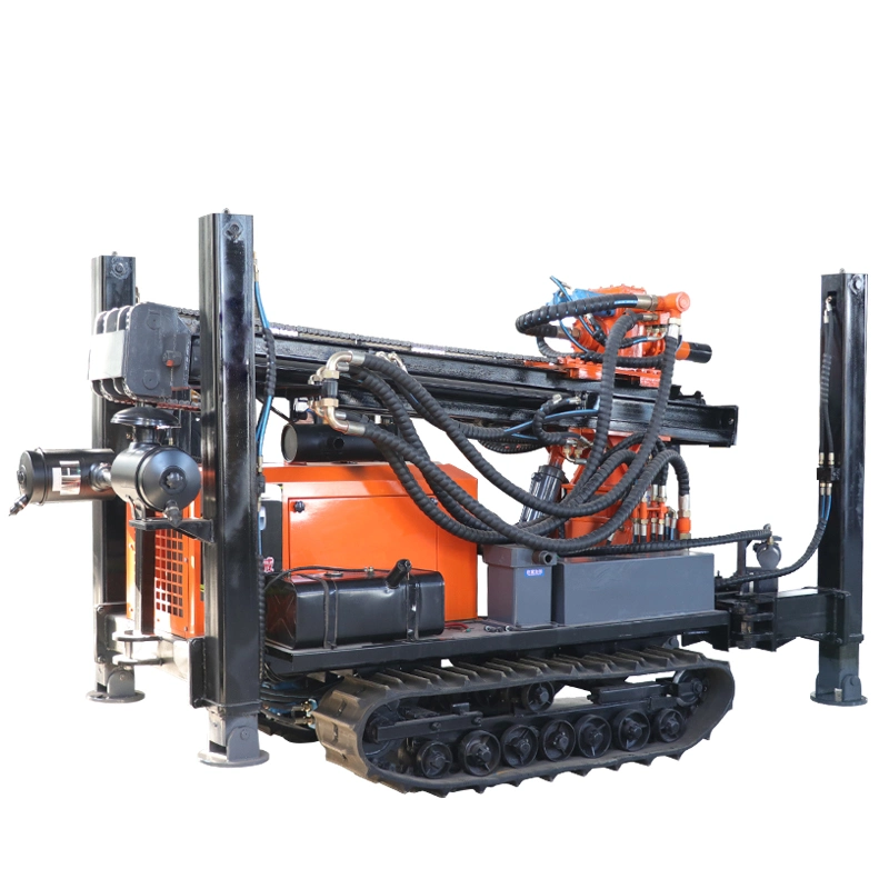 Superior Performance Water Well Drill Rig Rubber Crawler