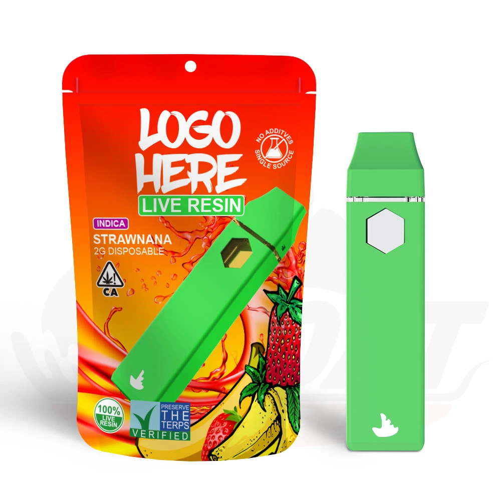 2,0ml 2,0g atomizadores VAPE Pod vacíos con VAPE desechable de embalaje Carga de bobina cerámica tipo C de Pen