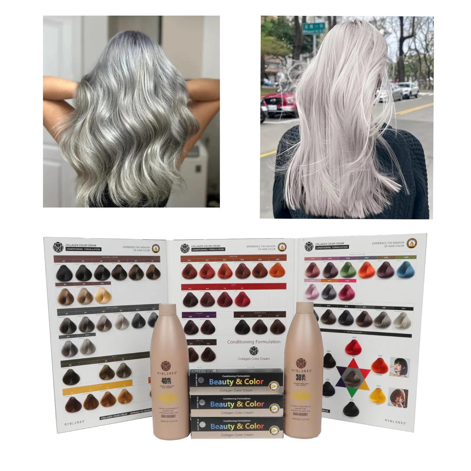 68 Colors Hair Dye Color Cream Semi-Permanent Wholesale/Supplier Cream 100ml Salon