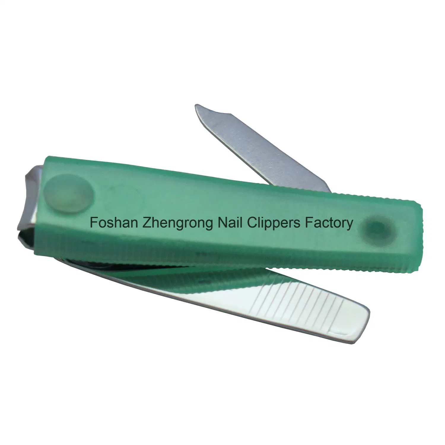 Middle Best-Selling Customized Carbon Steel with Colorful Plastic Cover Nail Clipper Nail File (608BS)