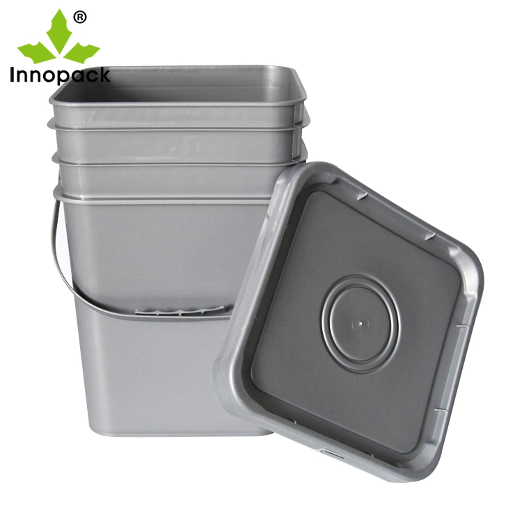 Hot Sale Super Quality Square 20L Plastic Bucket Paint Pail