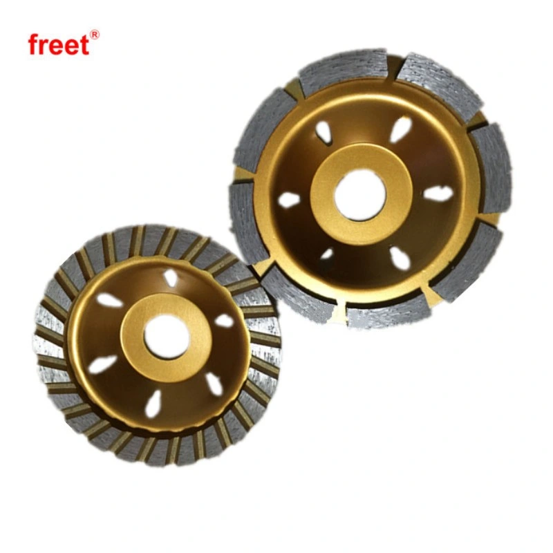 100mm 125mm 180mm 230mm Aluminium Steel Diamond Tools Turbo Grinding Cup Wheel