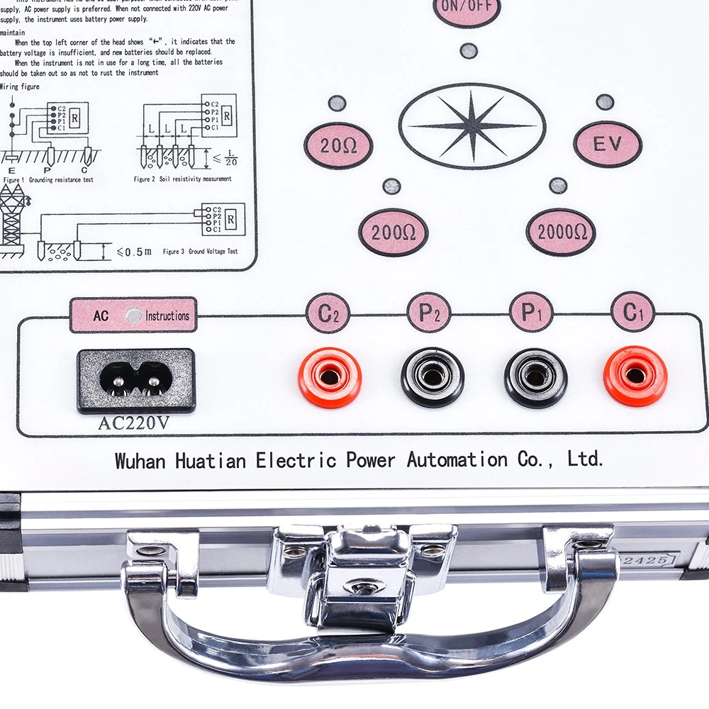 Ht2571b 0-2000ohm Digital Portable Grounding Resistance Measuring Instrument