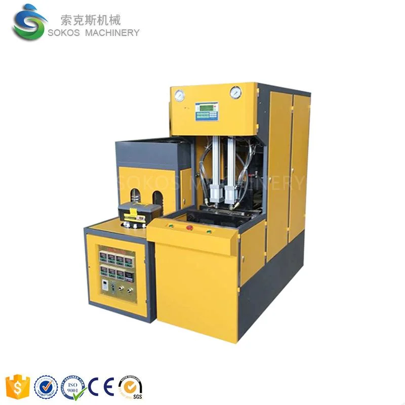 Semi Automatic Oil Shampoo Detergent Carbonated Drink Juice Drinking Water Beverage Plastic Bottle Jar Blowing Making Machine Pet Stretch Blow Molding Blower
