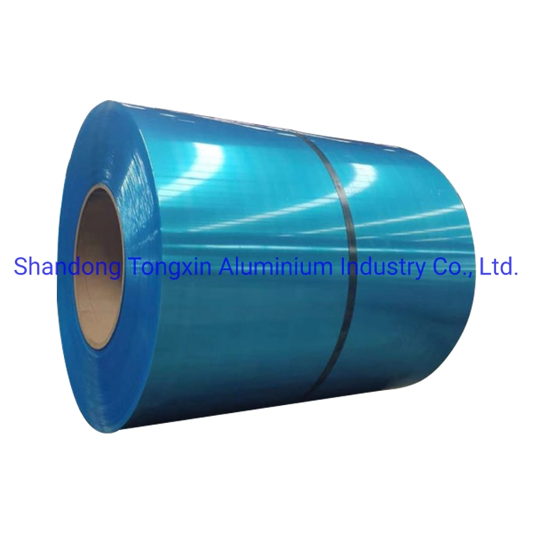 8011 O Blue Coated Hydrophilic Aluminum Foil Stock for Use Condenser and Evaporator