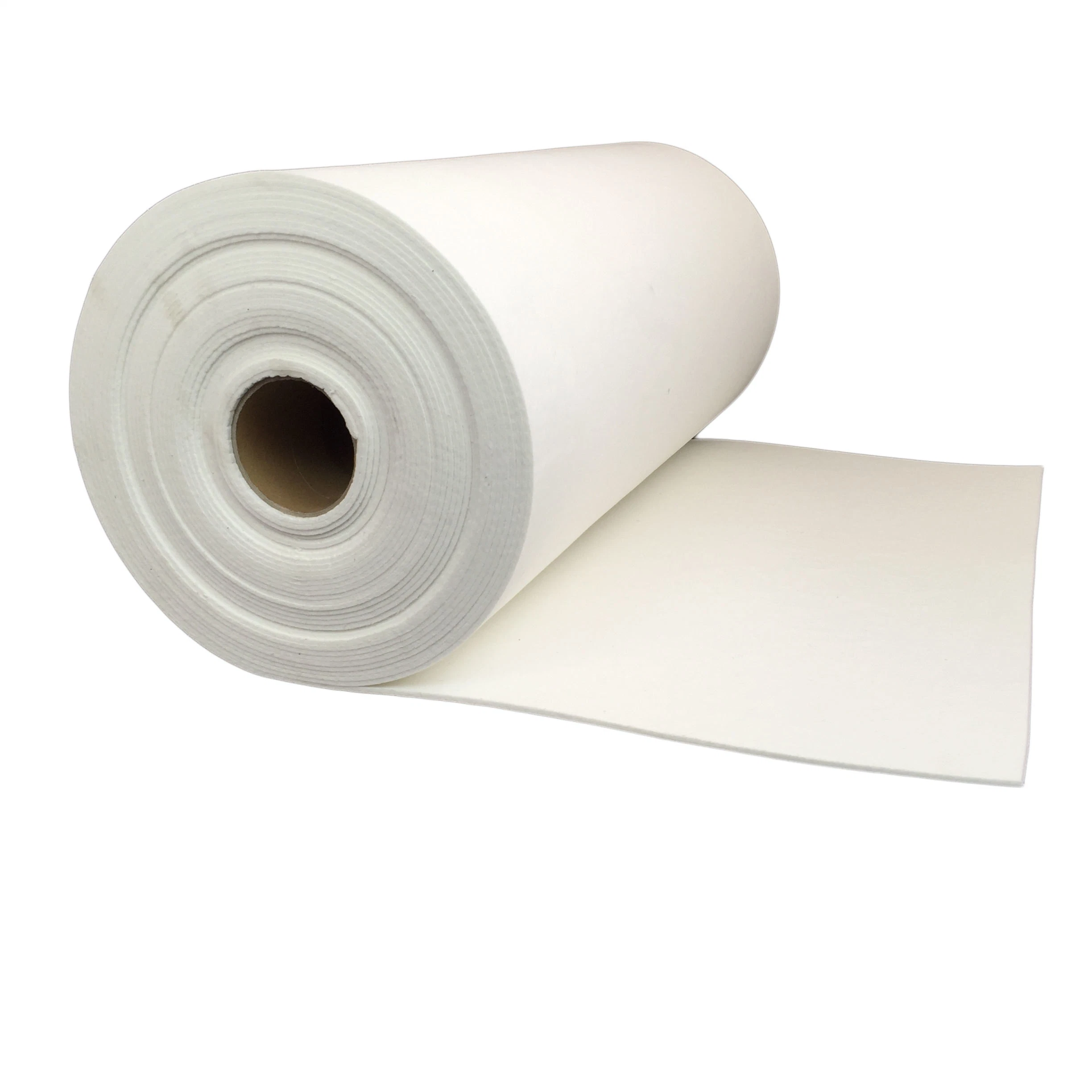 Papier blanc en fibre résistant à la chaleur pour l'industrie du four, aluminium silicate Papier réfractaire Al2O3