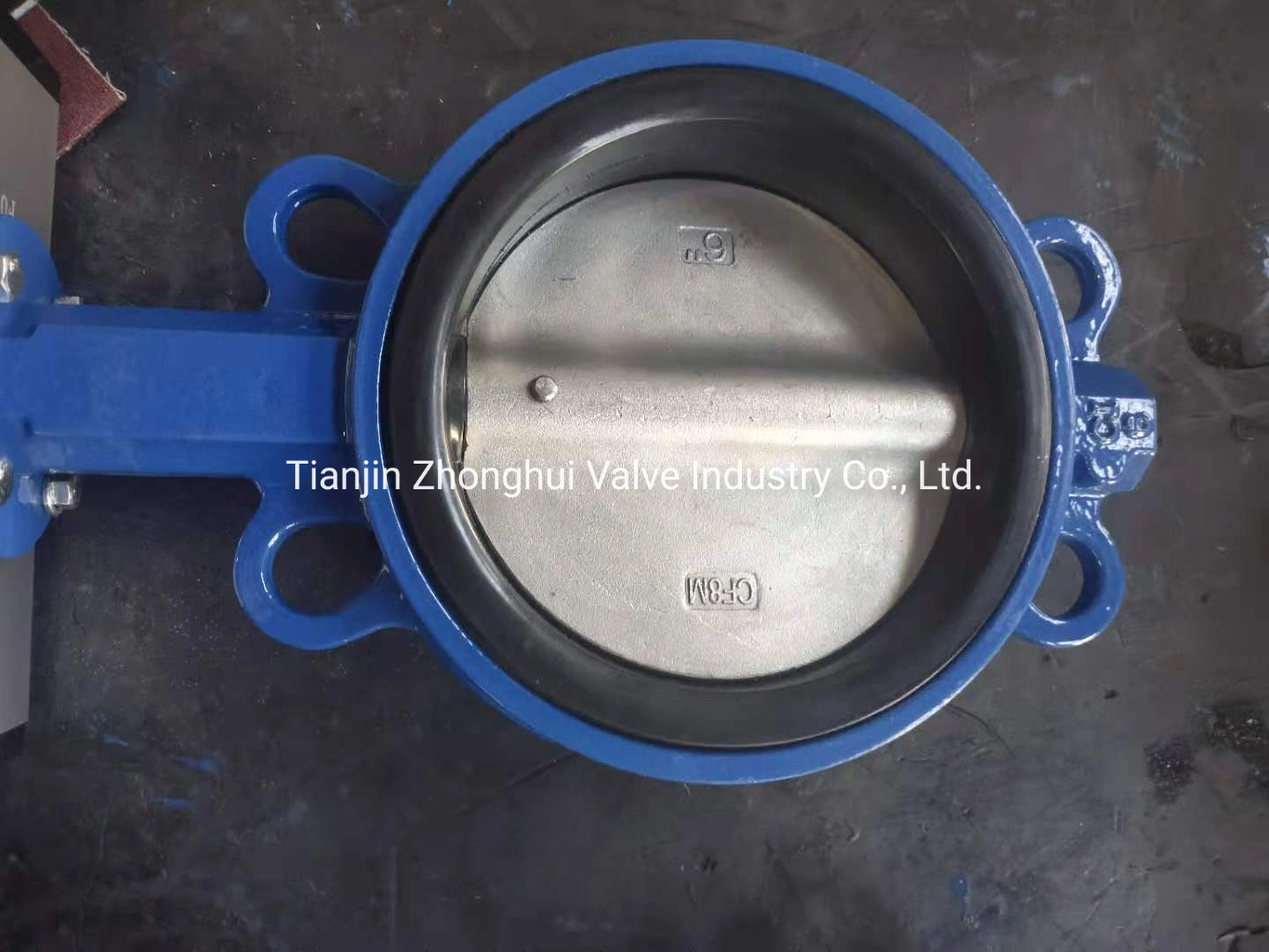 Zhv DIN BS Jrs 6 Inch DN150 Double Effect Pneumatic Butterfly Valve with a Limit Switch