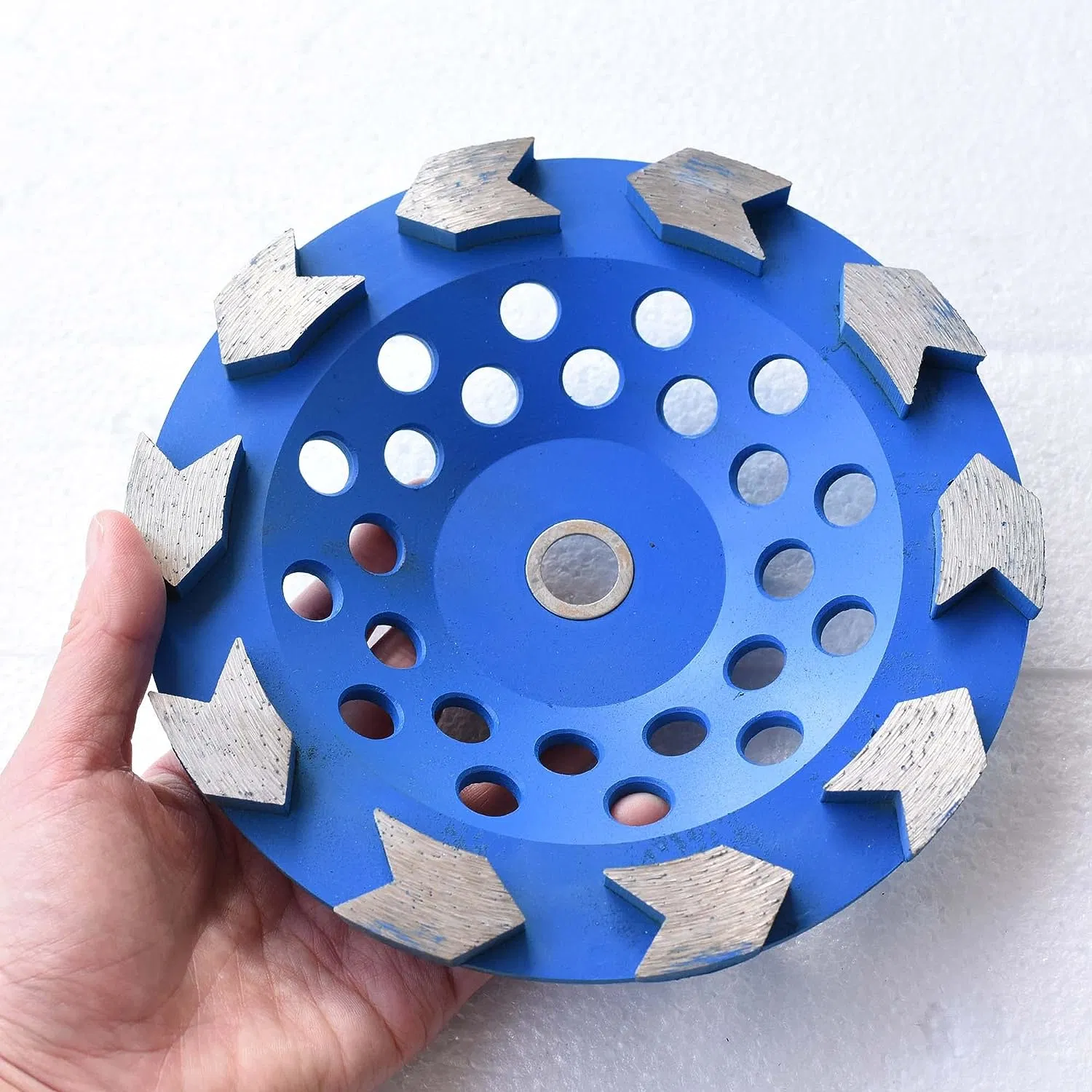 7 in. X 7/8-5/8 in. Non Threaded 10 PCS Arrow Segments Grinding Cup Wheel for for Concrete Epoxy Glue Mastic Paint and Coating