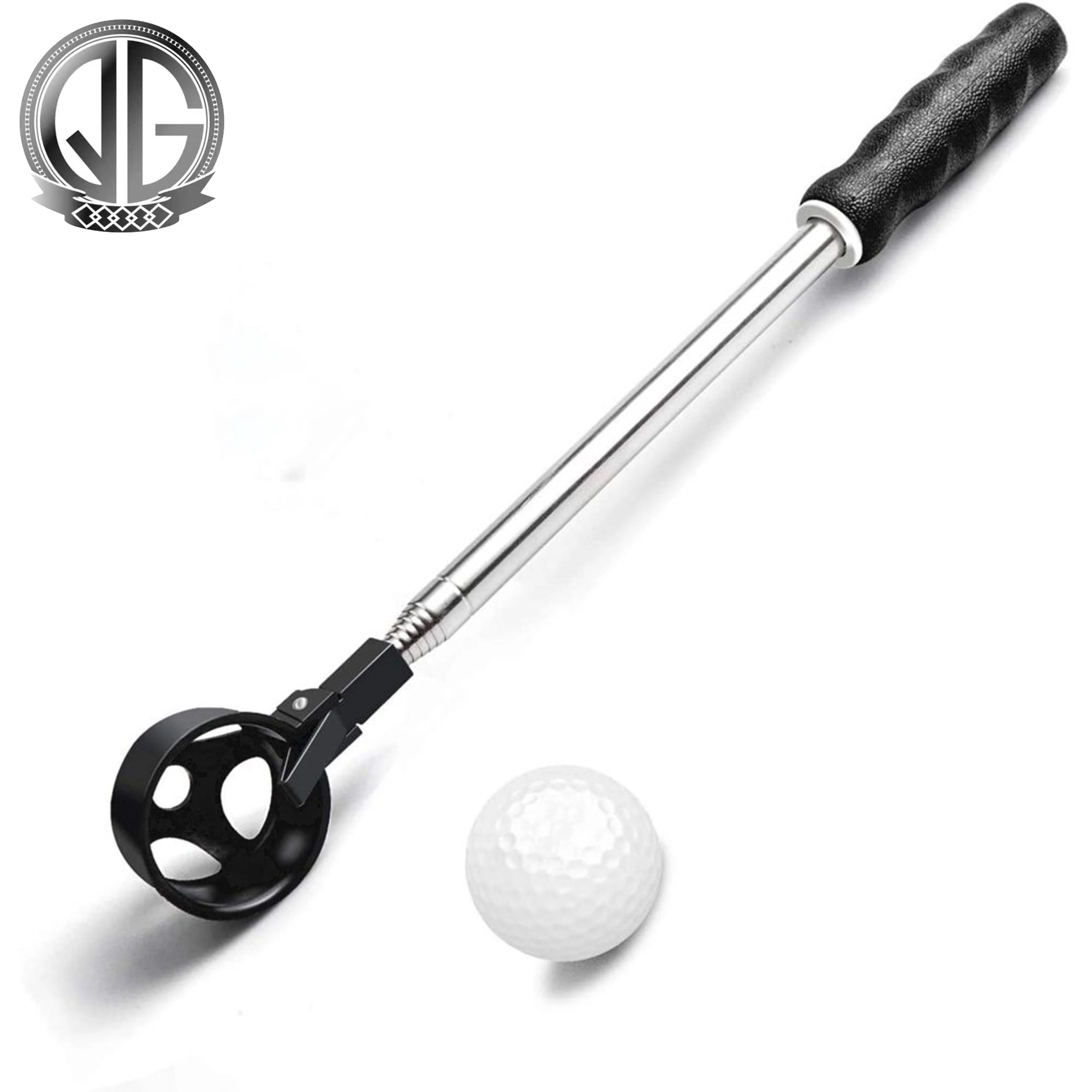 Hot Sales Portable Retractable Golf Scooping Device Stainless Steel Picking Pick up Tools