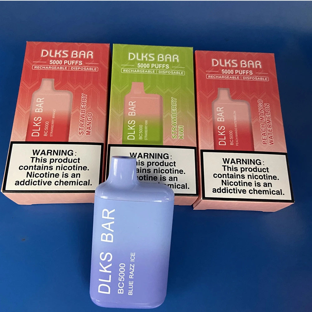 Wholesale/Supplier I 7 Disposable/Chargeable Dlks Bar Bc5000 Vape Electronic Disposable/Chargeable 1500 Puffs Vape Pen Cigarette