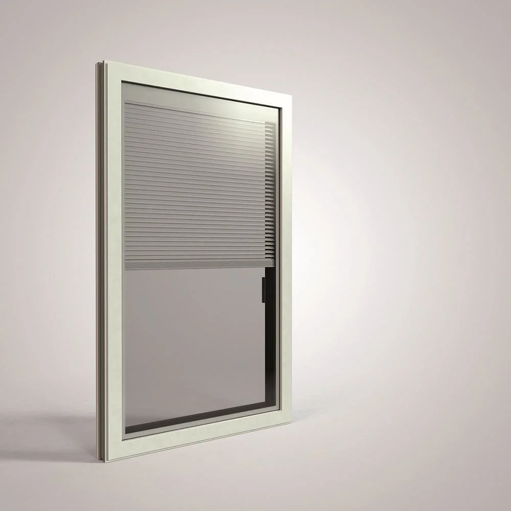 Aluminum Window with Automatic Manual Louver