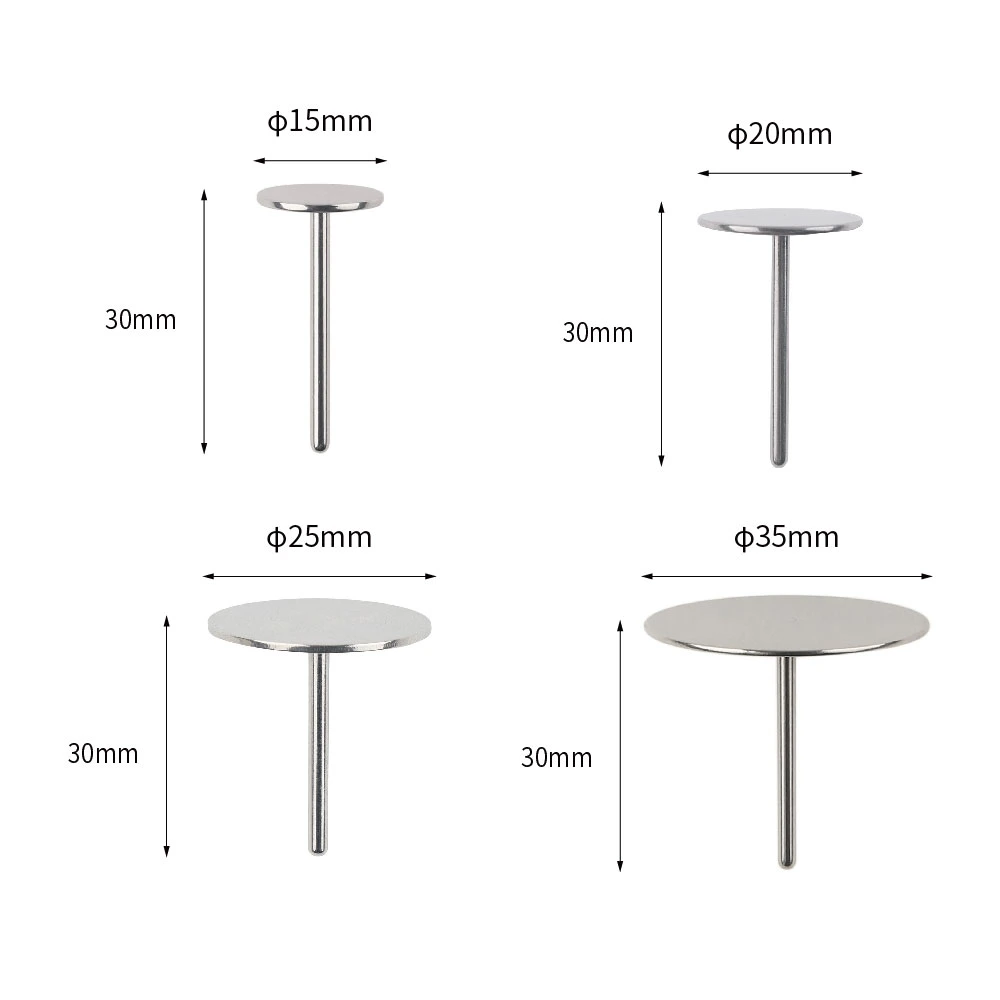 15mm to 35mm Disk Pedicure Stainless Steel Metal Autoclavable Sanding Disc