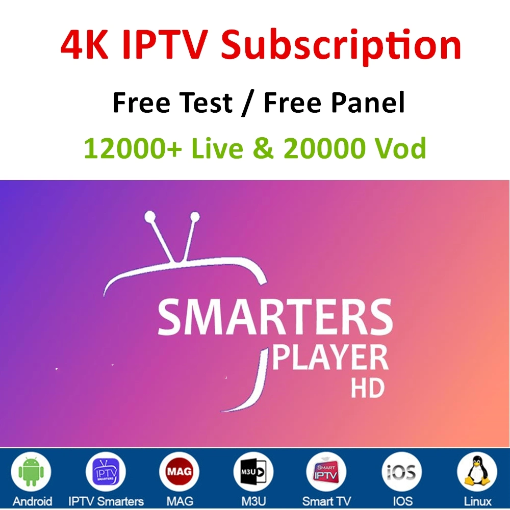 Mejor Panel de IPTV 4K Europa EE.UU. Reseller Subscription Francia España Canales Portugal Italia Código