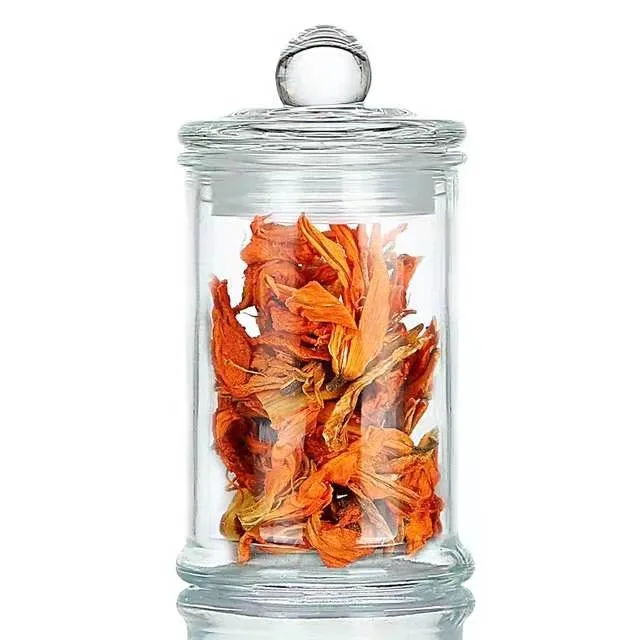 Wholesale Storage Clear Glass Jar for Tea Spice Nuts Rice