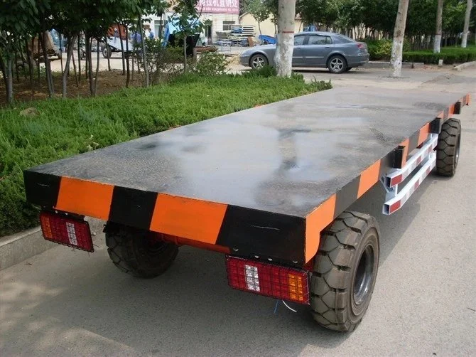 Muti-Functional Unpowered Heavy Flatbed Trailers Galvanized Flatbed Trailer Mobile Plant Trailer Flat Semi Trailer