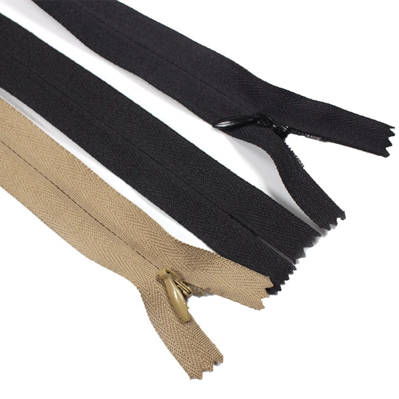 High Quality Wholesale Nylon Zipper 3#39-42 Cm Invisible Zipper for Sewing Crafts Coil Zipper