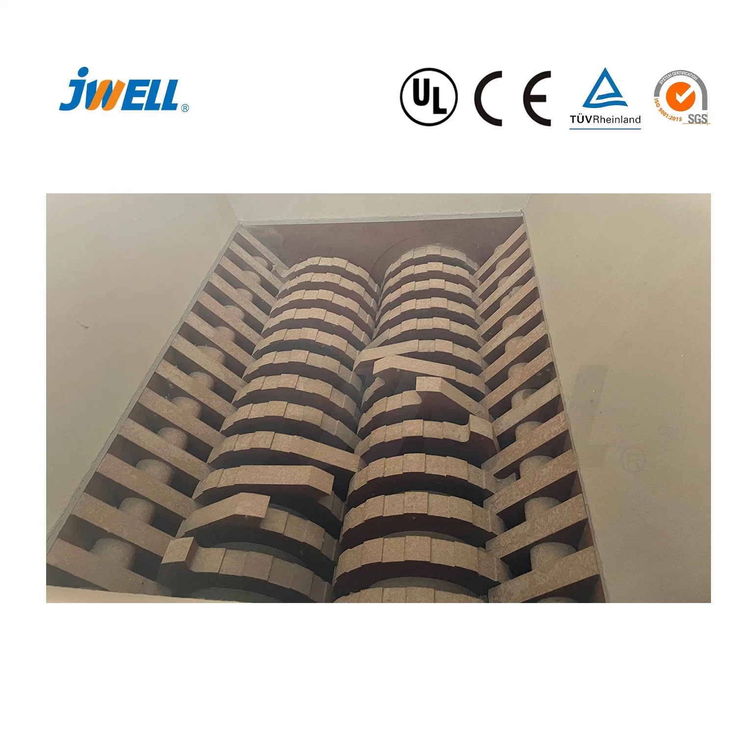 Jwell Two/Double-Shaft Plastic Shredderfor Sale Recycling Materials /Hard Materials