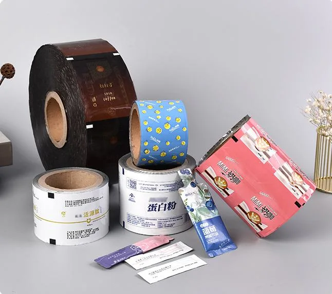 Custom Printing Lamination Roll Film Pet VMPET PE Laminated Food Packaging Film