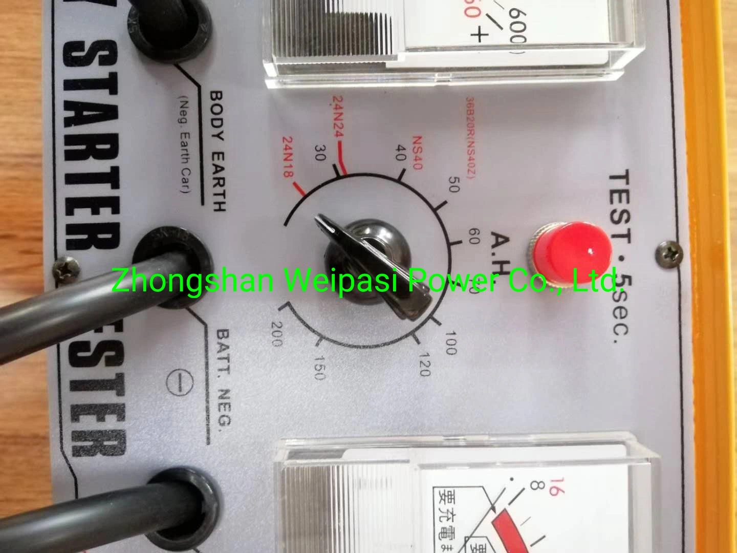 WPS-BAT600 12/24V de automóviles de alta calidad de carga de comprobador de baterías de probador de la conductancia Analizador de baterías