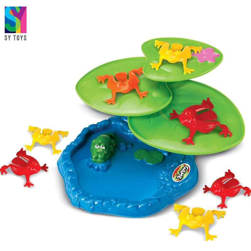 SY Animal Educational Toys niños tres jugadores jugando Jumping Frog Juego de mesa