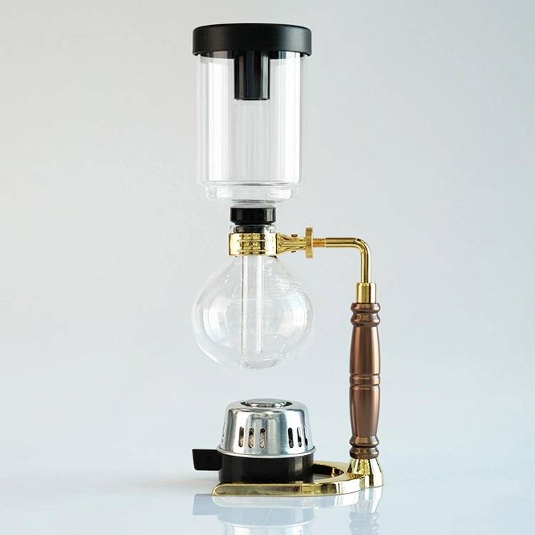 Custom Printed 500ml Electric High Borosilicate Glass Syphon Coffee Maker in Bulk